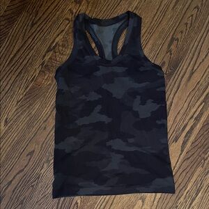 Athleta Black Camouflage Tank Top